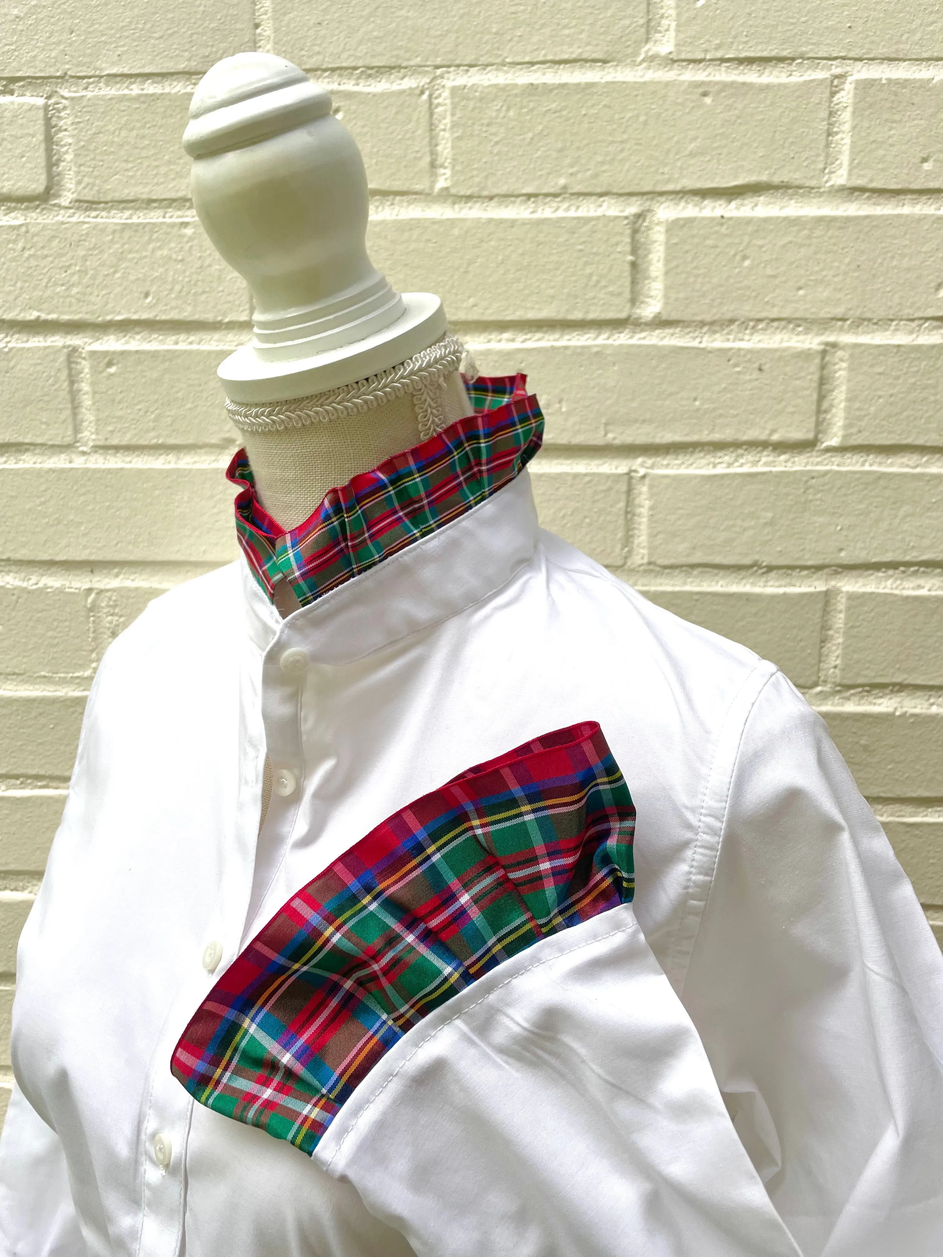 SALE - S & 2XL ONLY - Sandy Popover Holiday Ruffle Tunic (TP26) *FINAL SALE*