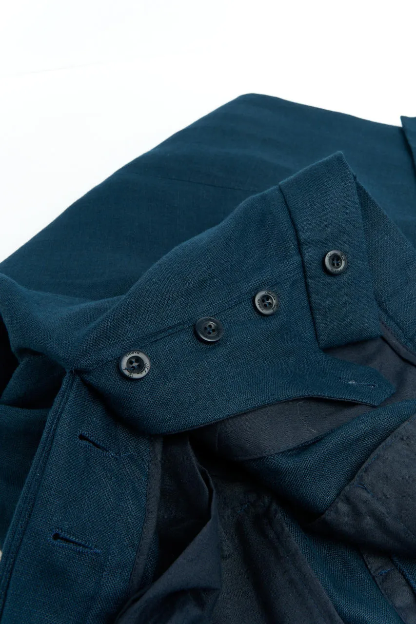 Salvatore Piccolo Pants Marcello BMN18 Linen Navy