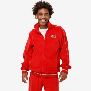 San Francisco 49ers Velour Zip Up Top