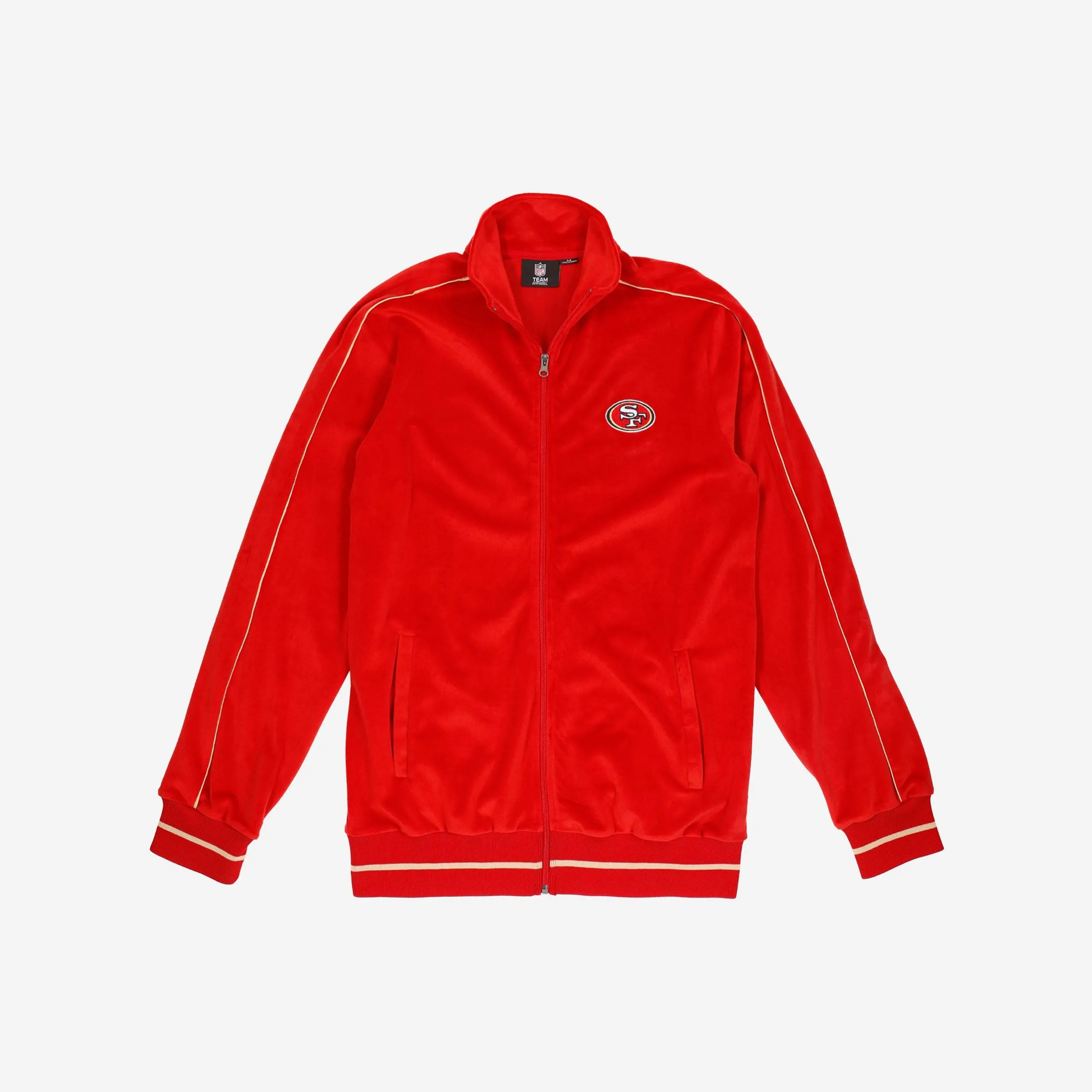 San Francisco 49ers Velour Zip Up Top