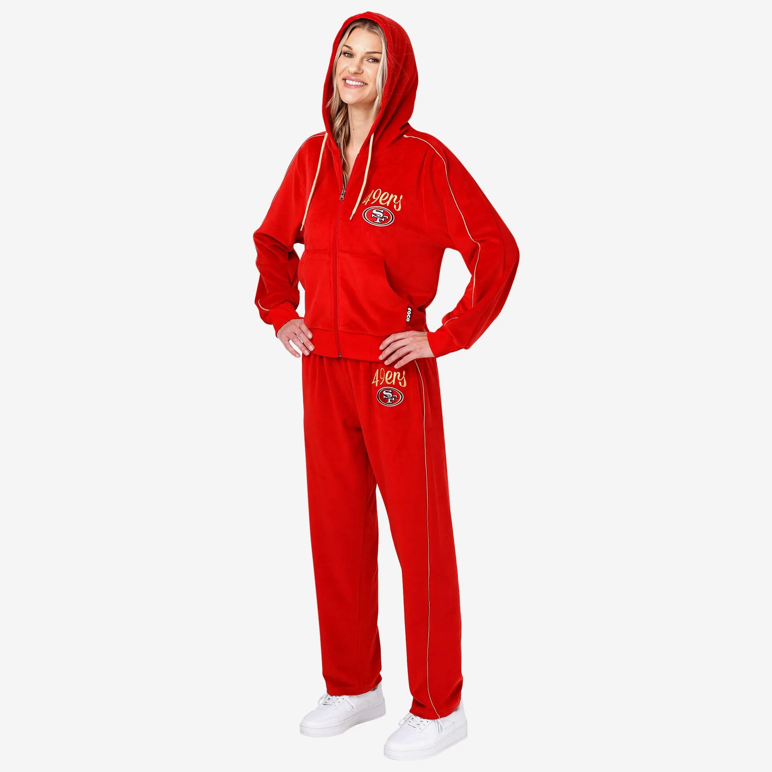 San Francisco 49ers Womens Velour Pants