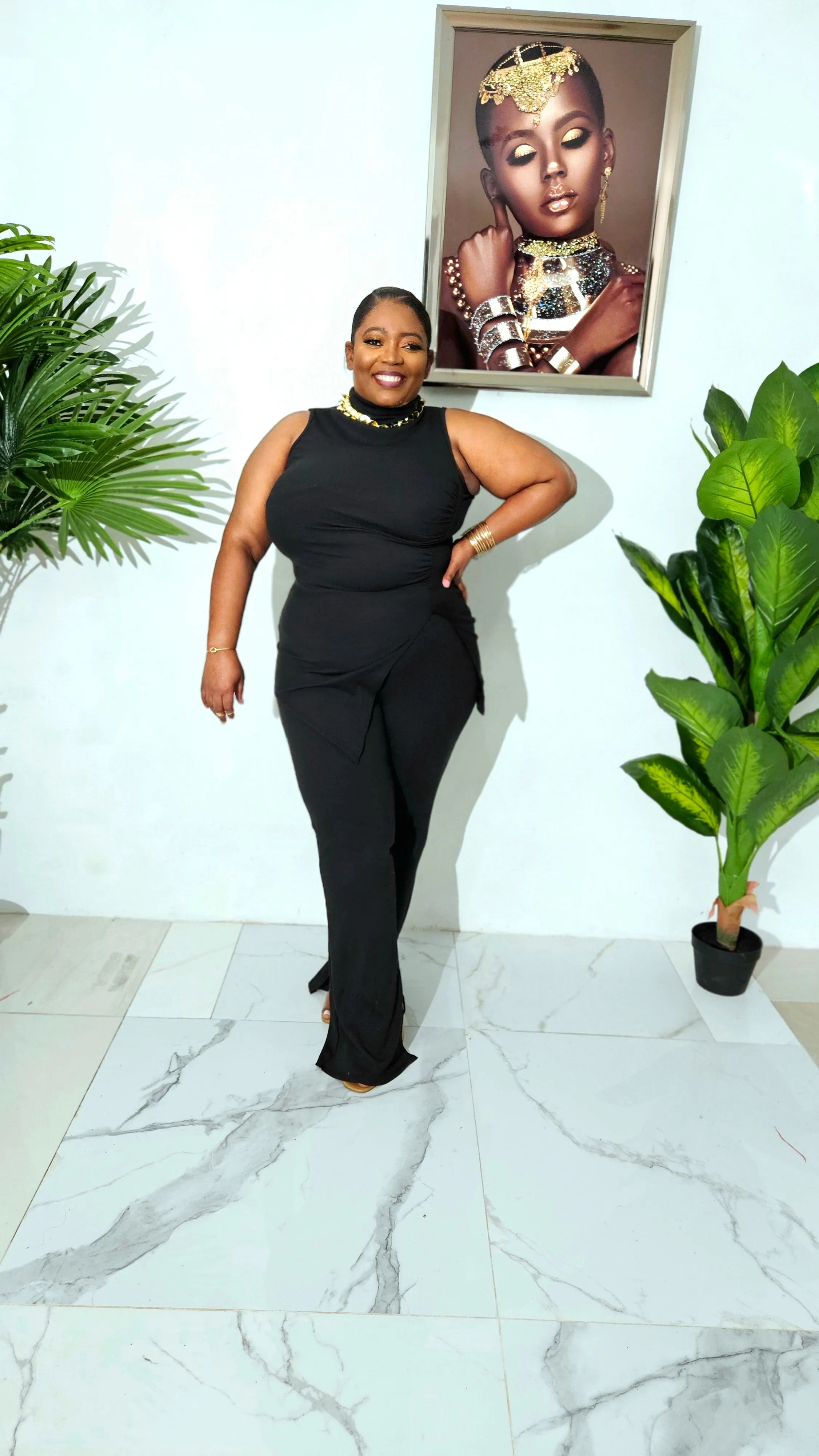 Sana 2PC Pants Set|| Black