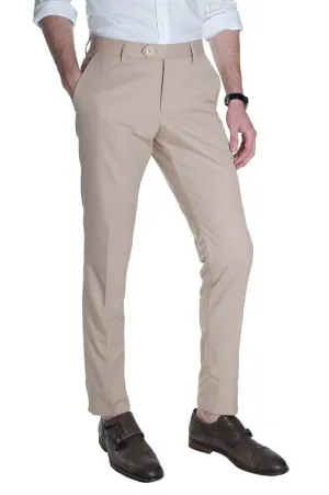 Sand Cotton Dress Pants