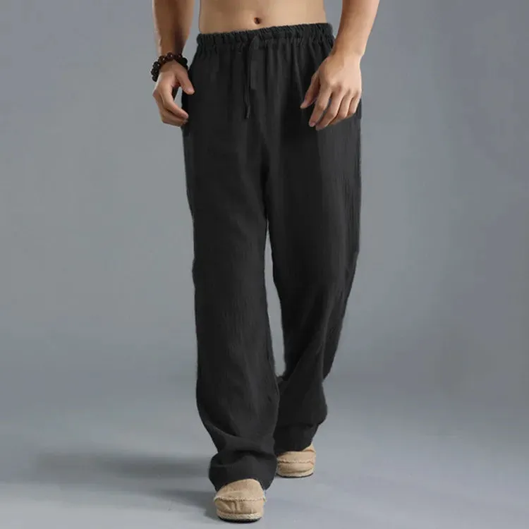 Sartorial™ | Linen Loose Drawstring Pants