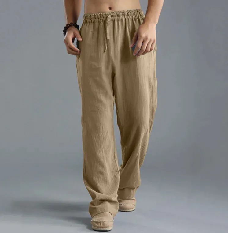 Sartorial™ | Linen Loose Drawstring Pants