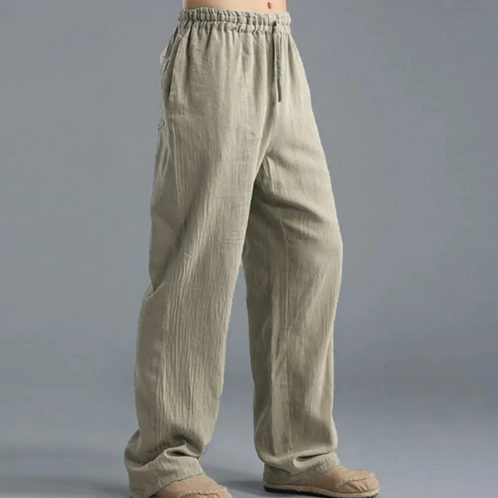Sartorial™ | Linen Loose Drawstring Pants