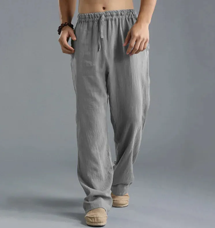 Sartorial™ | Linen Loose Drawstring Pants