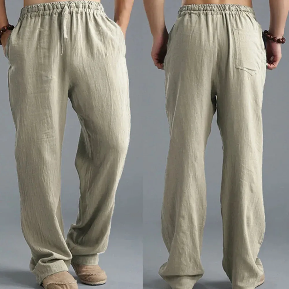 Sartorial™ | Linen Loose Drawstring Pants