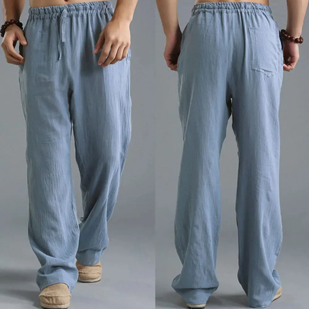 Sartorial™ | Linen Loose Drawstring Pants
