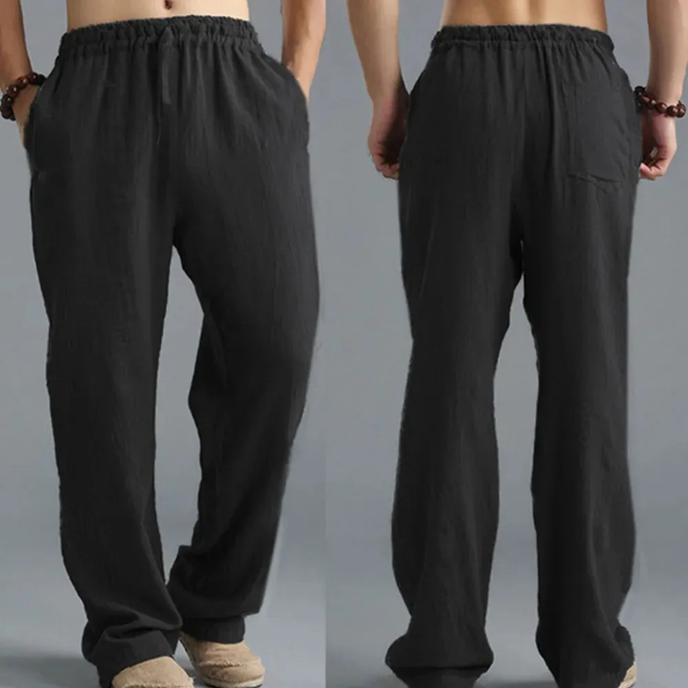 Sartorial™ | Linen Loose Drawstring Pants