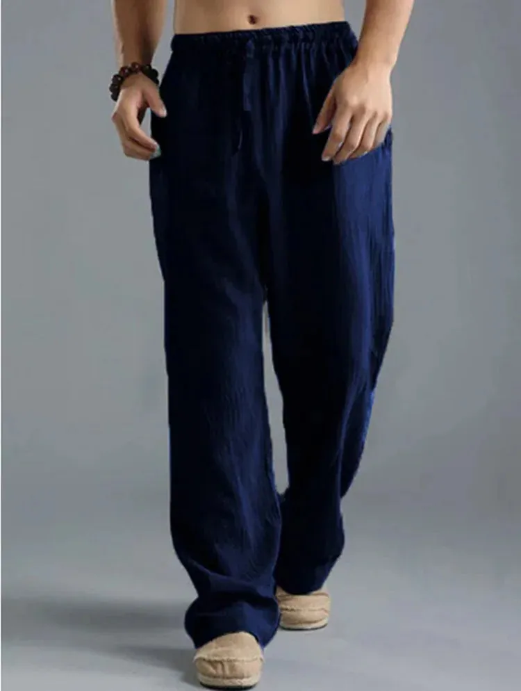 Sartorial™ | Linen Loose Drawstring Pants