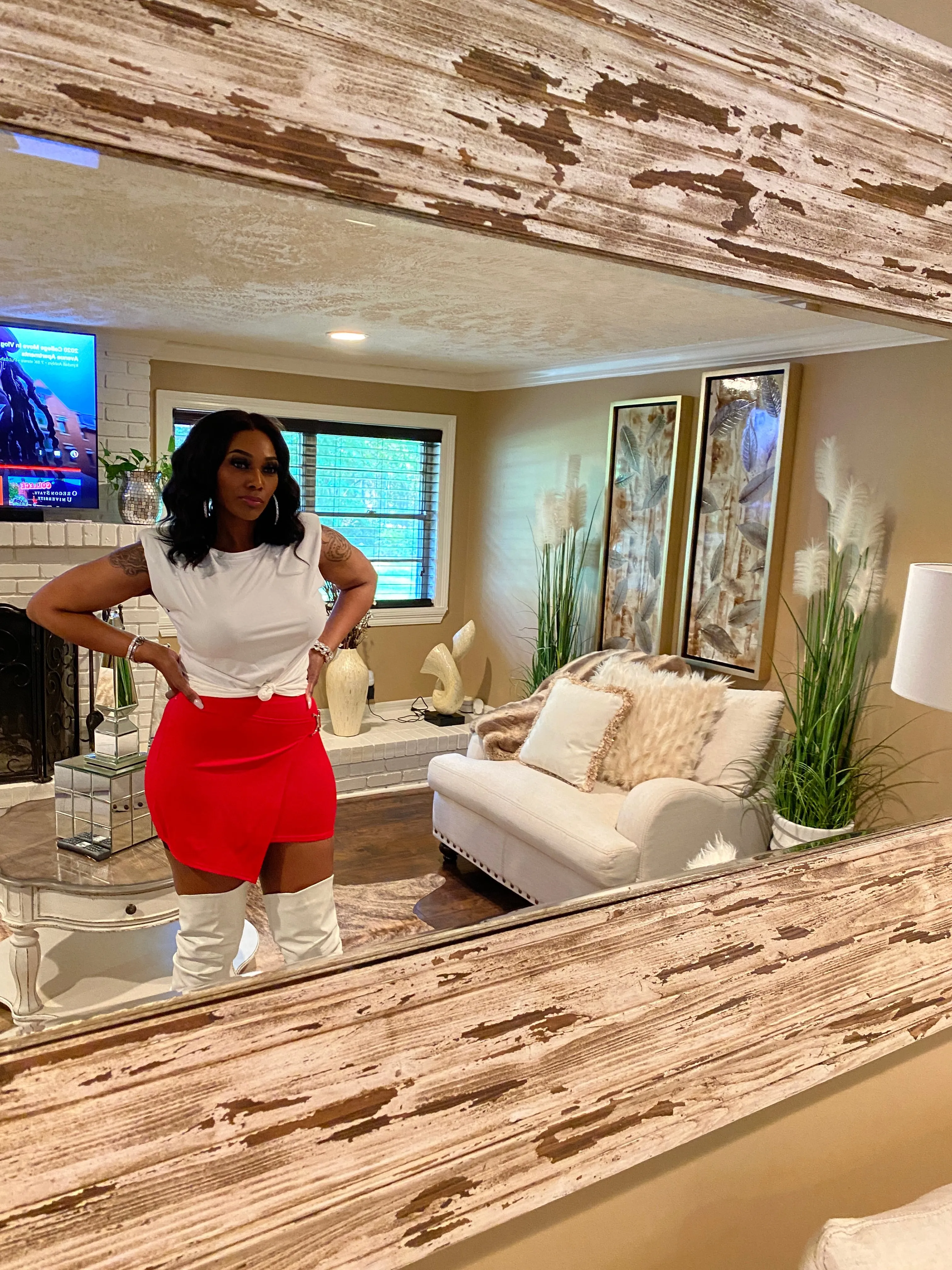 Say Red Mini Skirt