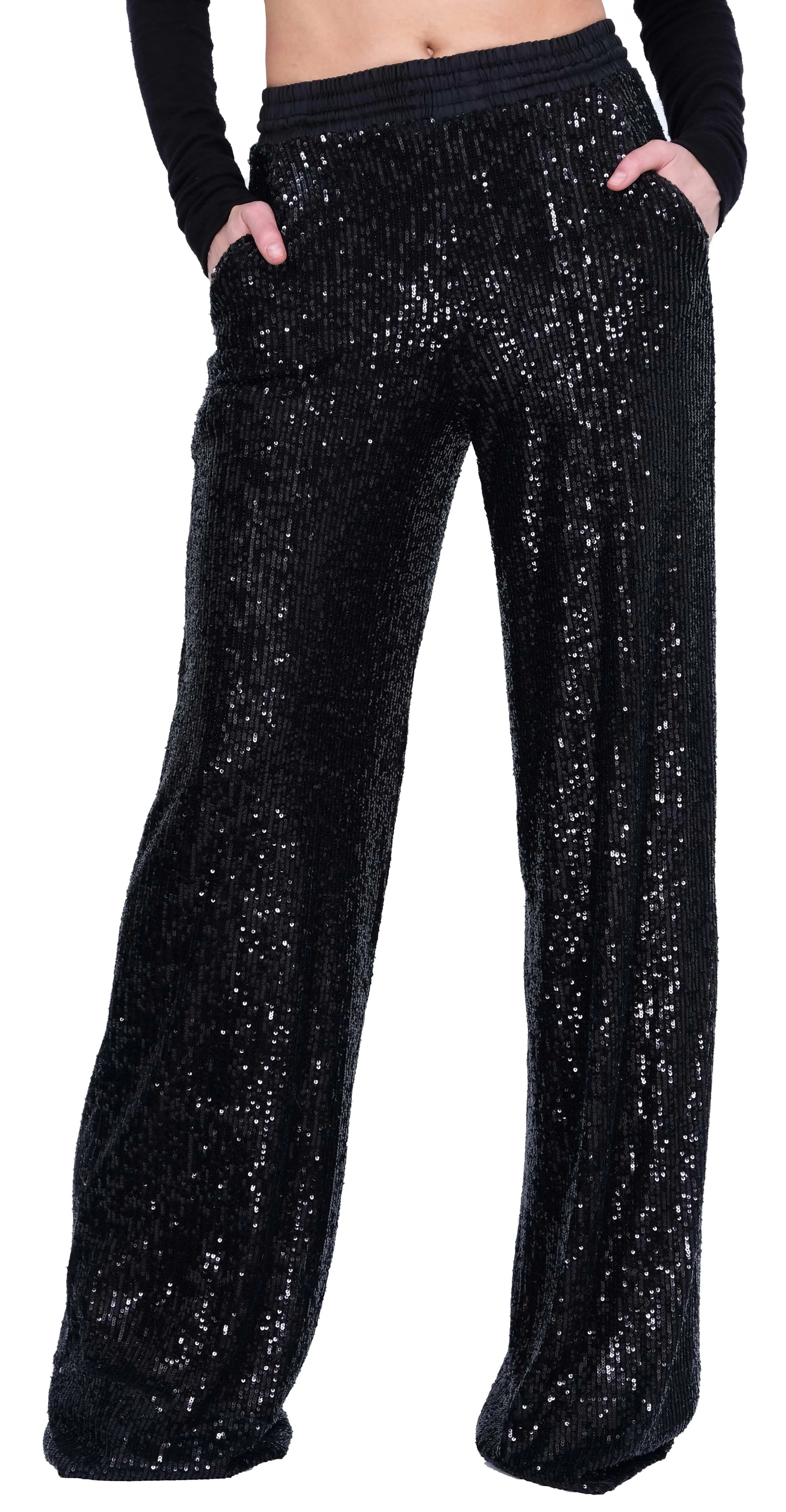 Sequin Wide Leg Pants