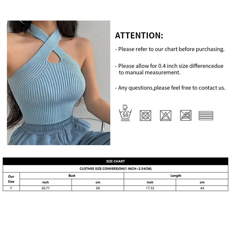 Sexy Cross Vest Crop Top