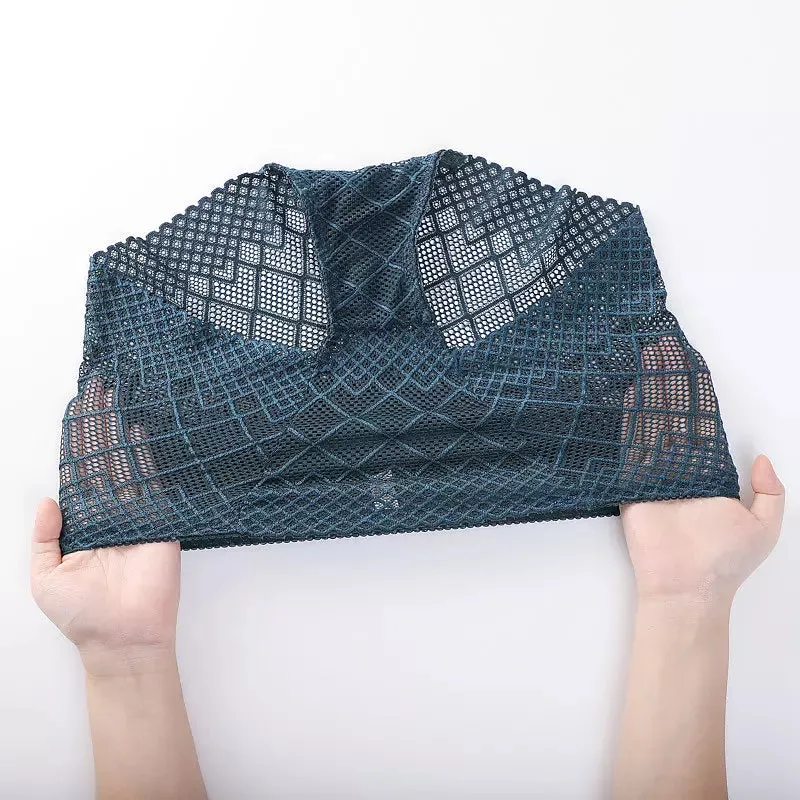 Sexy Lace Mesh Silk Cotton Briefs
