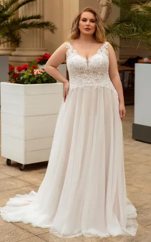 Sexy Vintage Plus Size A-Line Bohemian Lace Wedding Dress Romantic Elegant Flowy Beach Garden Sleeveless Beach Long Bridal Gown