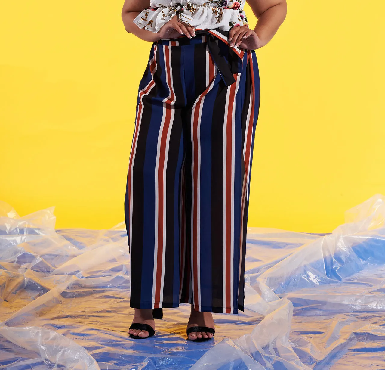 Side Slit Sexy Large Size Wide Leg Pants