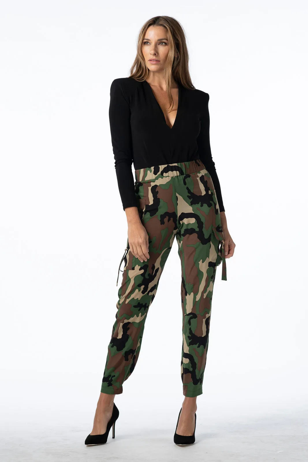 Silk Camouflage Cargos Pant