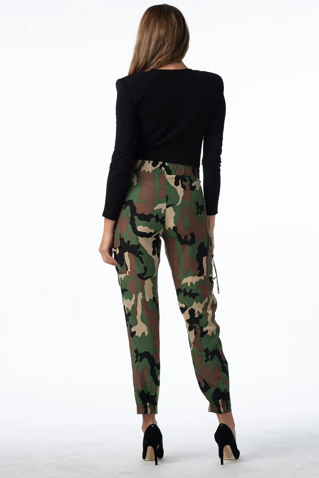 Silk Camouflage Cargos Pant