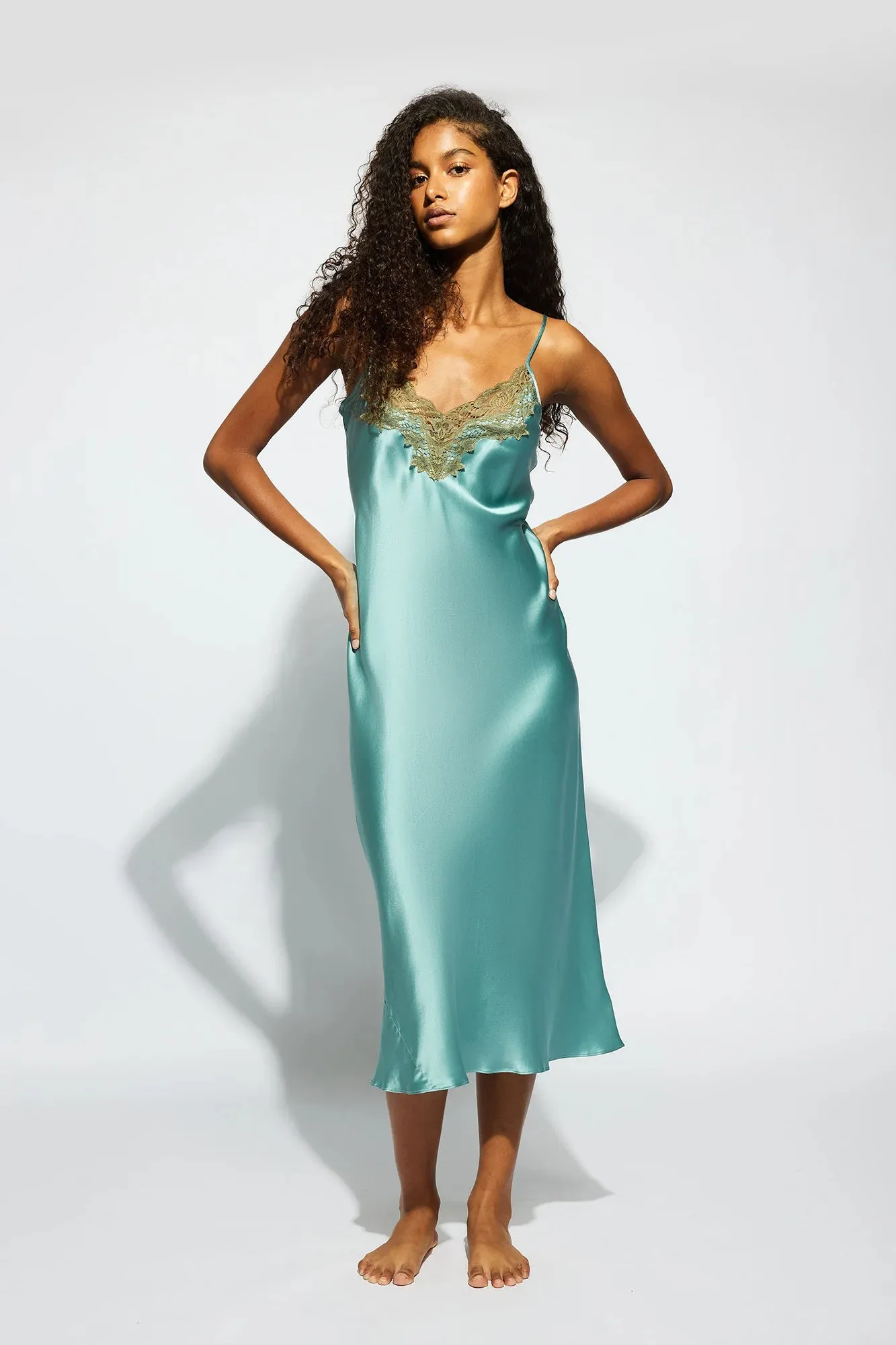 SILK LACE SLIP DRESS