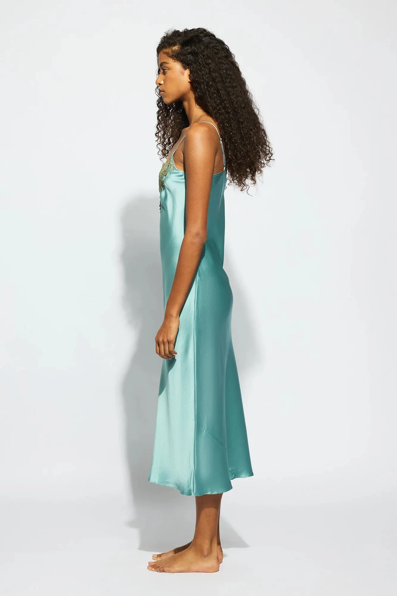SILK LACE SLIP DRESS