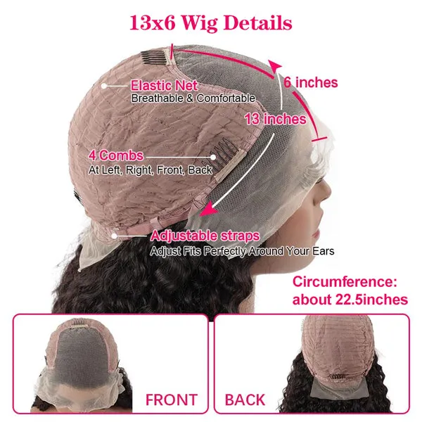 Silk Straight Pre Bleached Knots Lace Front Wigs 13x4 13x6 Lace Wigs 100% Human Hair