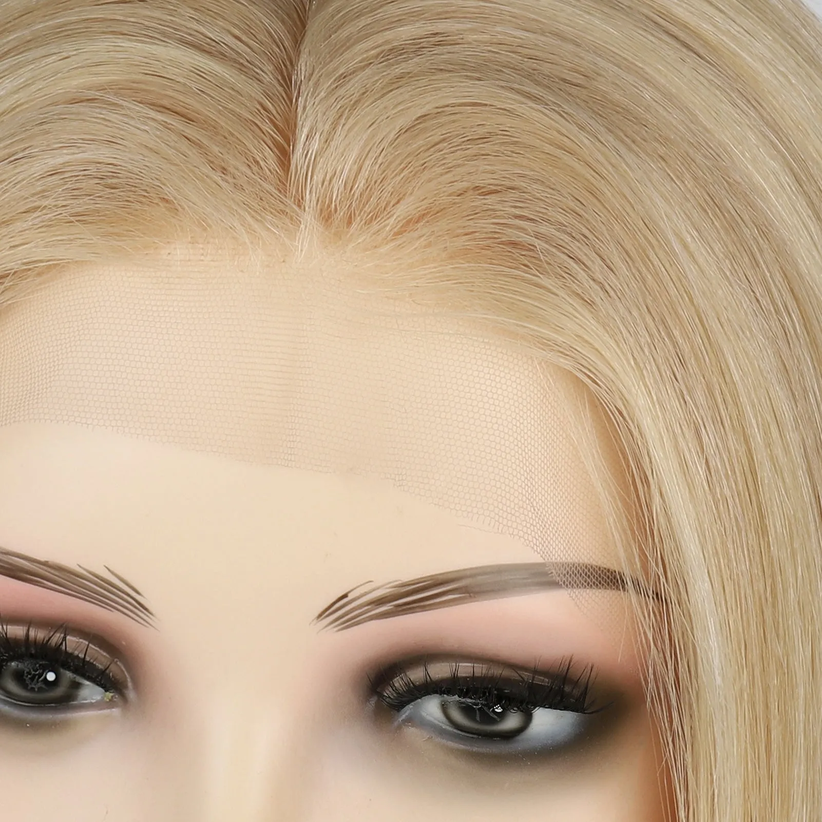 Silk Top Lace Front Wig 100% Virgin Human Hair Highlights Color P8/16#