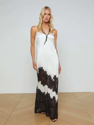 Silvana Silk Lace Gown