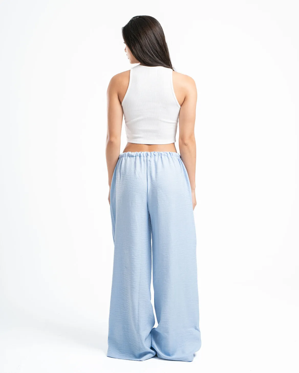 Sky Blue Linen Pants