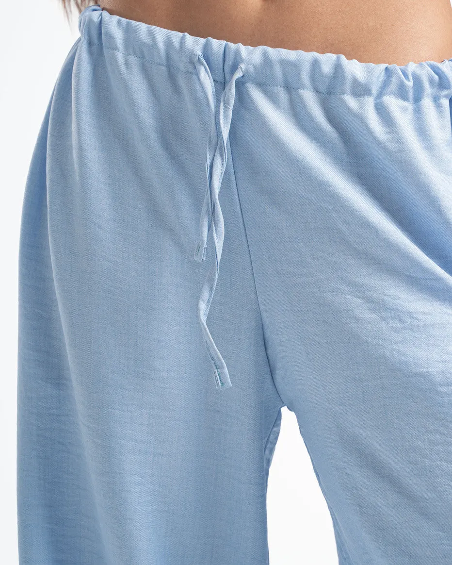 Sky Blue Linen Pants