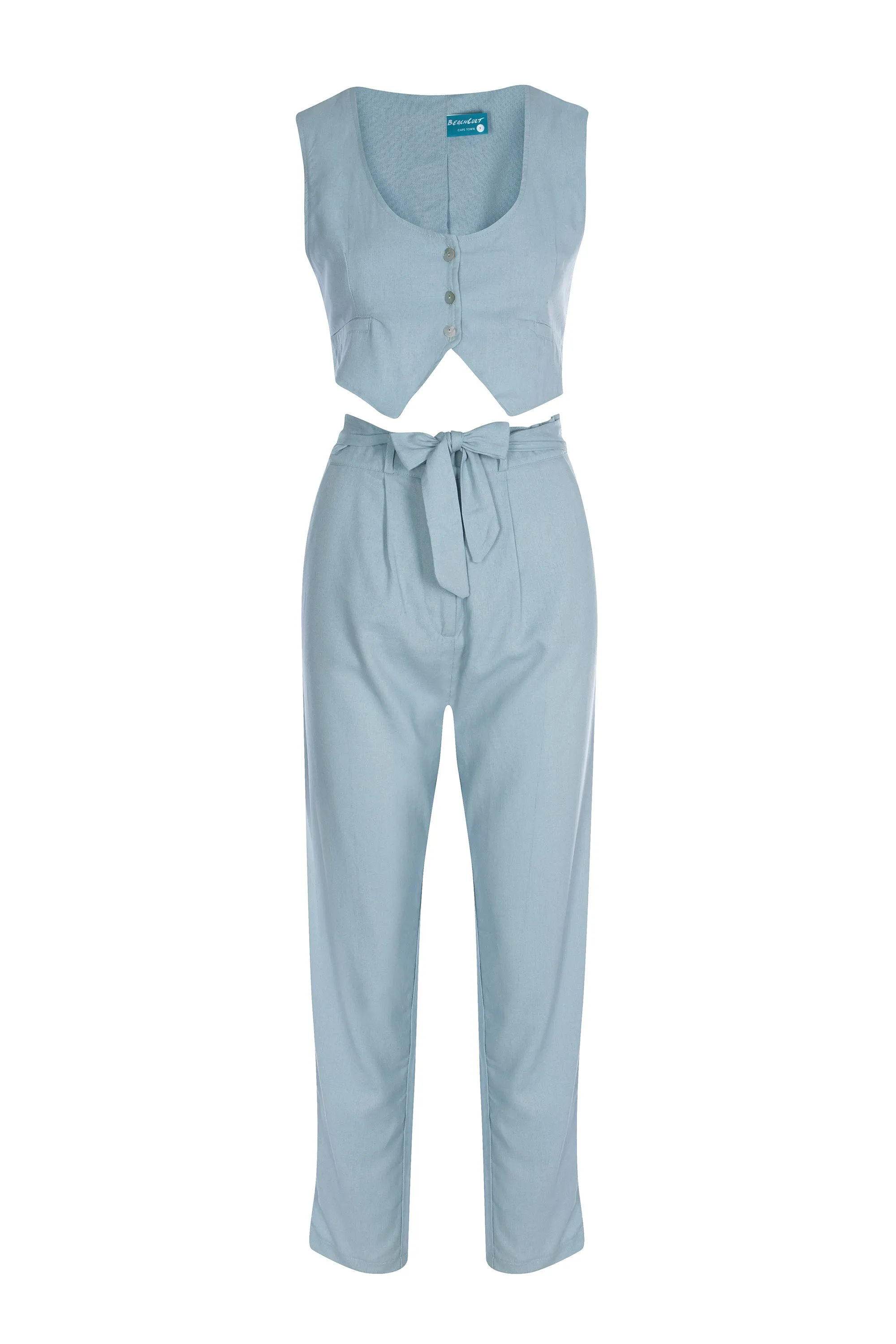 Sky - Linen waistcoat