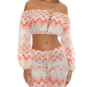 SKY WAVES - Crop Top