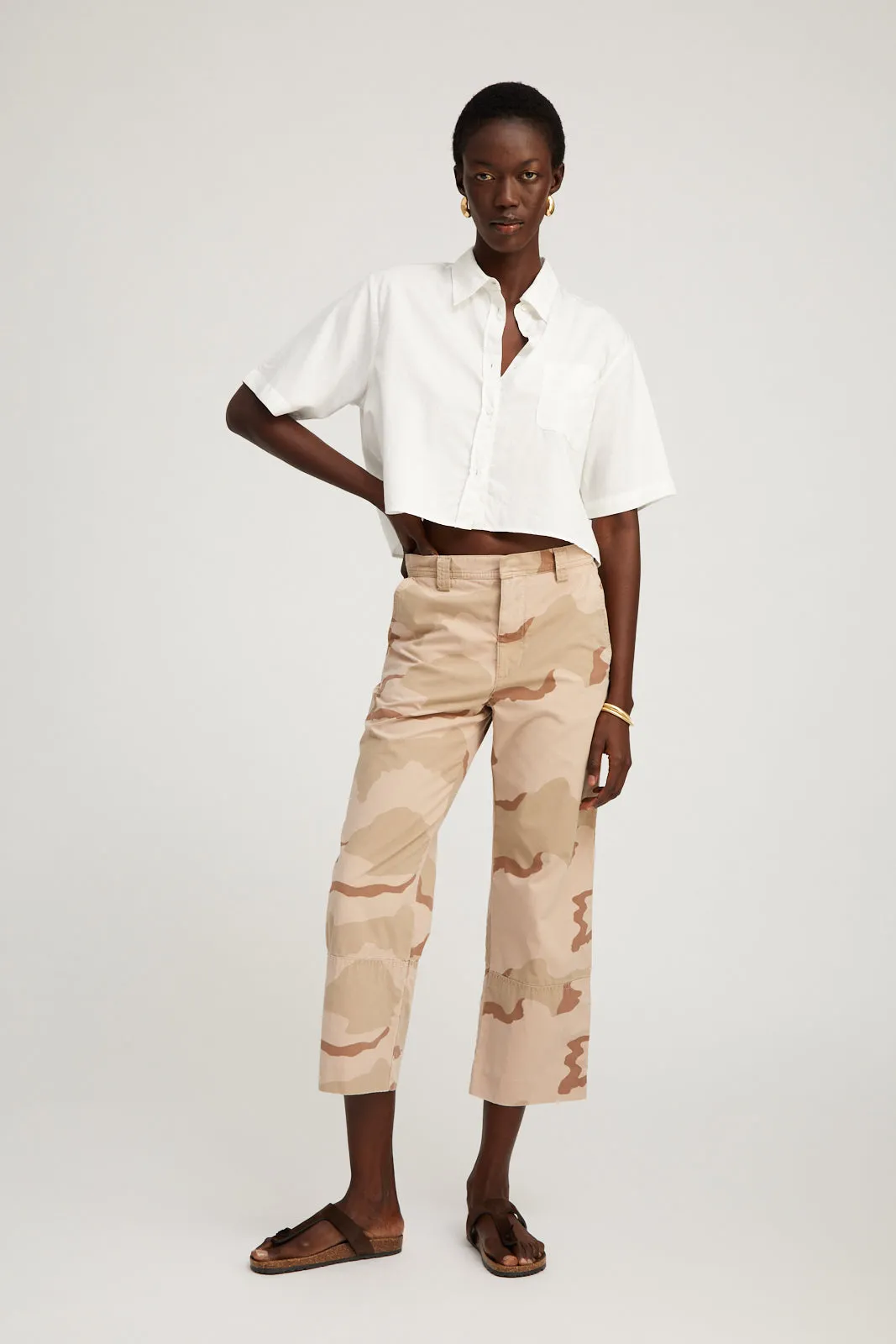 Slash Pocket Trousers in Dusty Pink