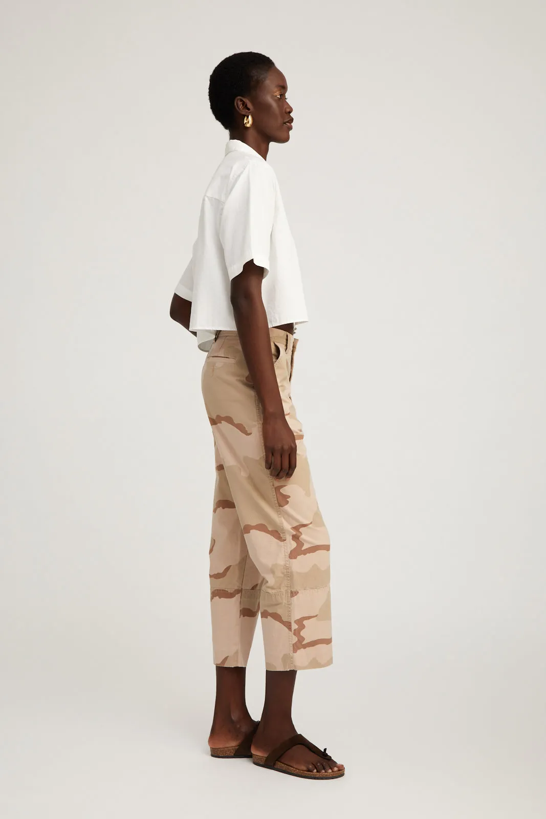 Slash Pocket Trousers in Dusty Pink