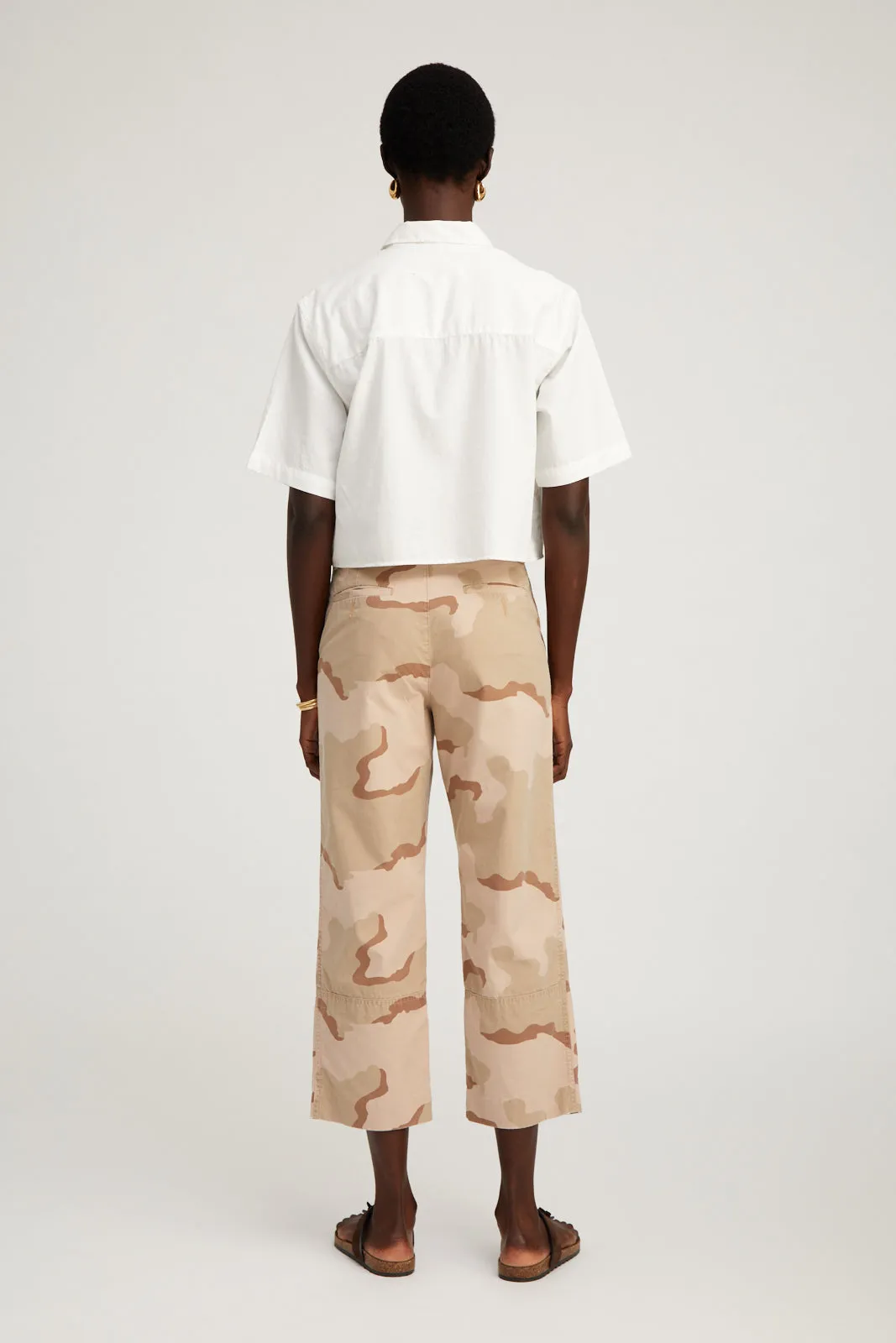 Slash Pocket Trousers in Dusty Pink