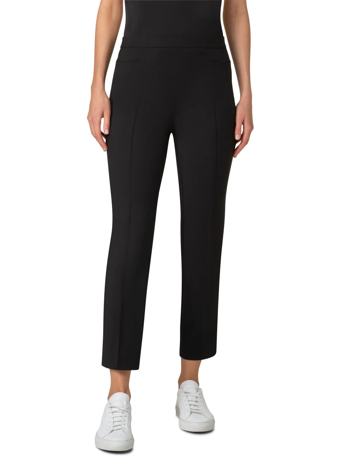 Slim Ankle-Length Cotton Techno Stretch Pants