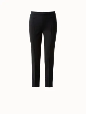 Slim Ankle-Length Cotton Techno Stretch Pants