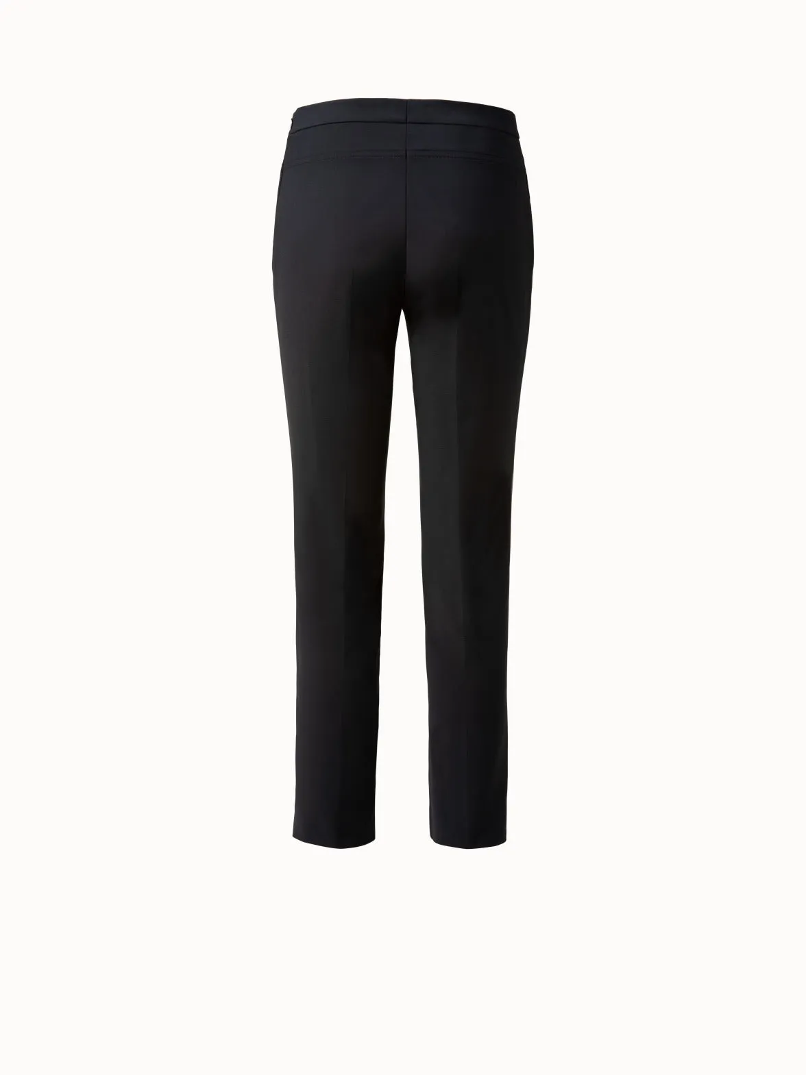 Slim Ankle-Length Cotton Techno Stretch Pants