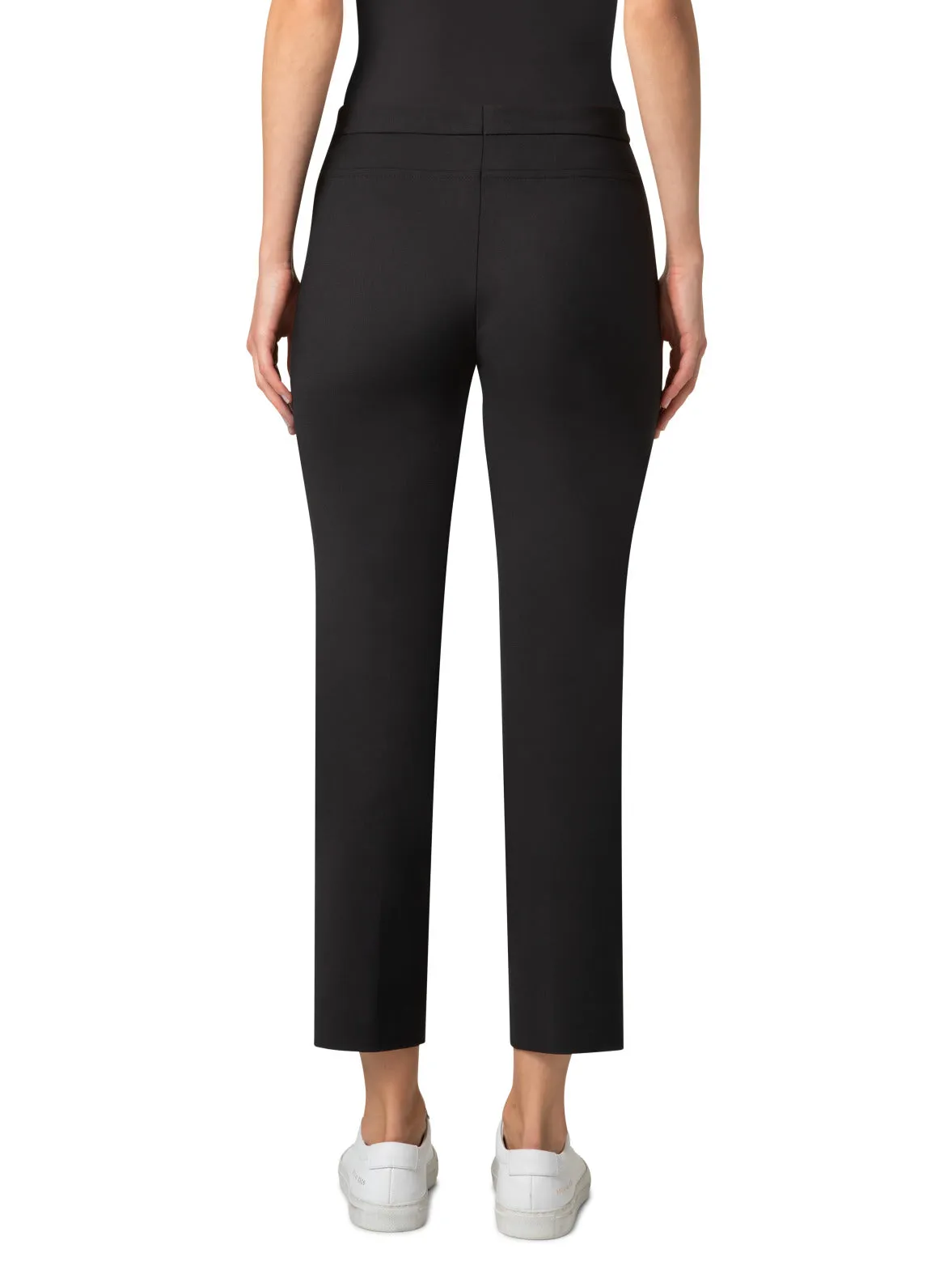 Slim Ankle-Length Cotton Techno Stretch Pants