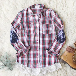 Snowy Plaid Shirt in Juniper