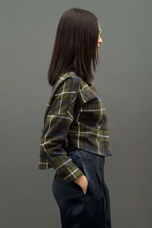 Soledad Olive Plaid Button Down Shirt
