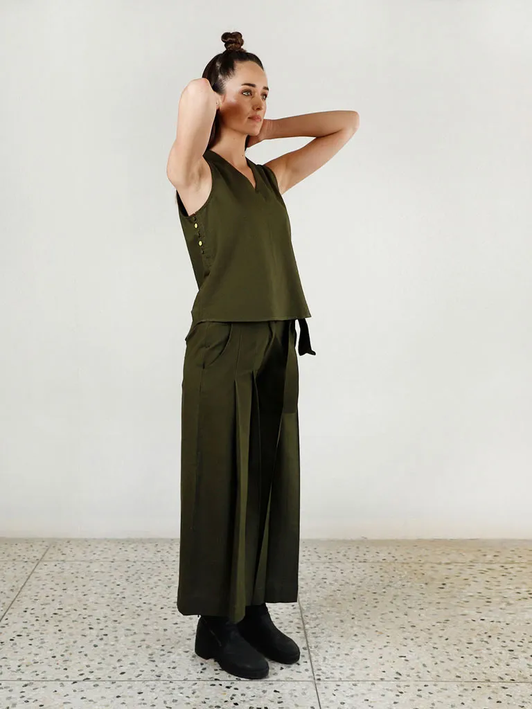 Solid Moon Olive Co-Ord