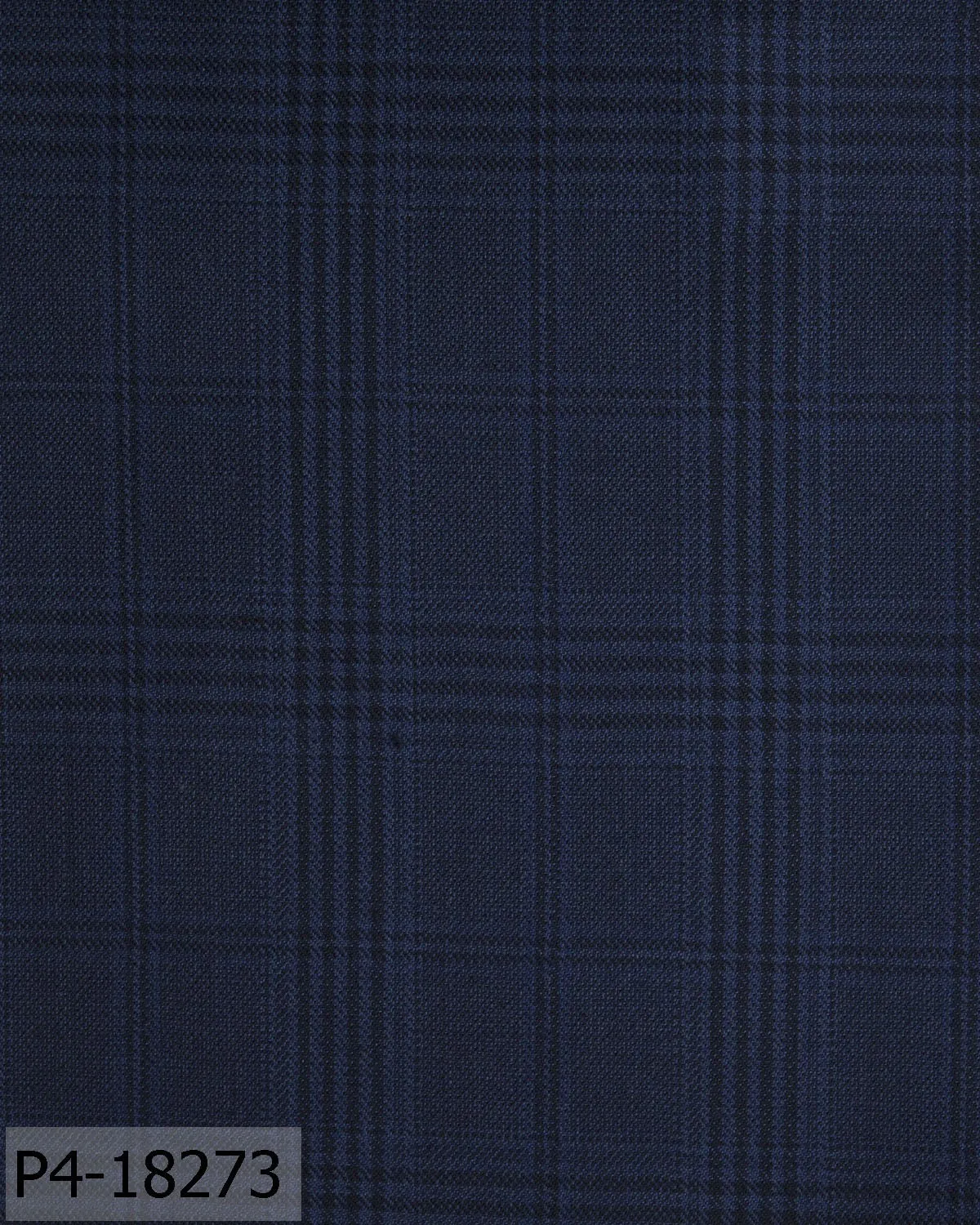 Space Blue With Black Plaid Check Flannel Jacket
