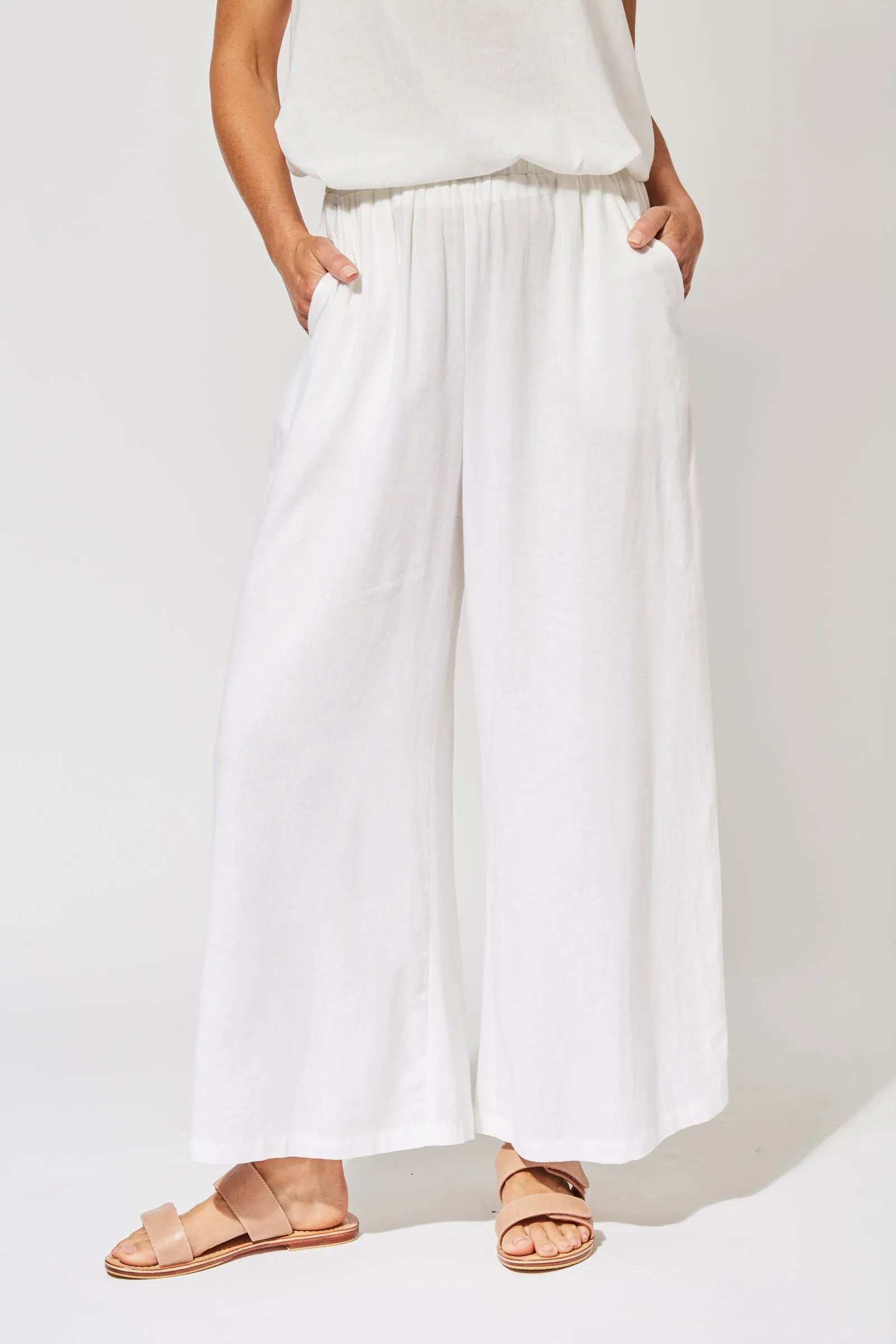 St Barts Crop Pant in Ecru by Haven