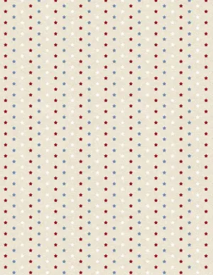 Stars of Valor by Wilmington Prints LITTLE STARS ALLOVER/CREAM