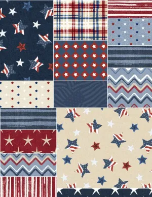 Stars of Valor by Wilmington Prints PATCHWORK/MULTI