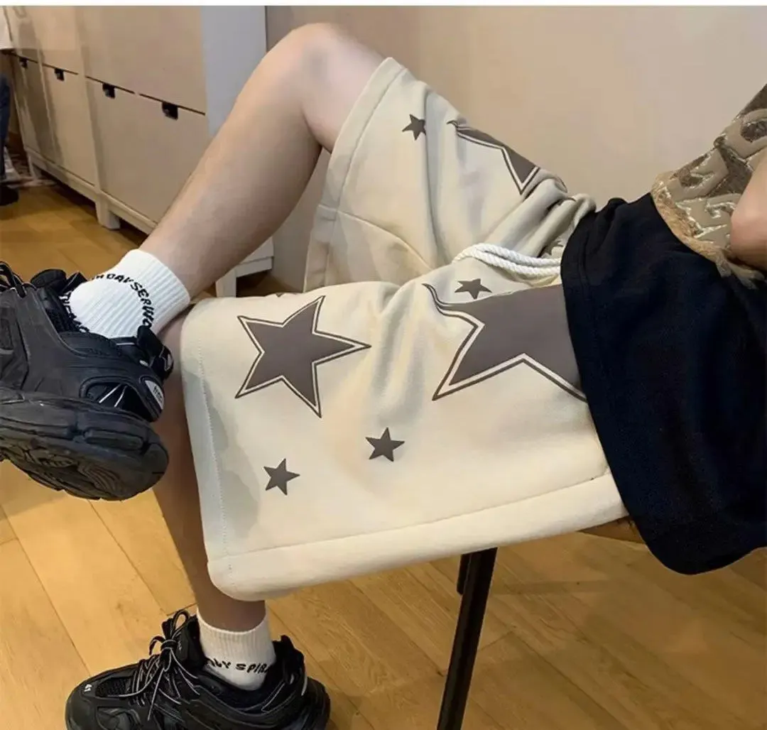 Stars Pattern Printed Homewear Shorts Pants