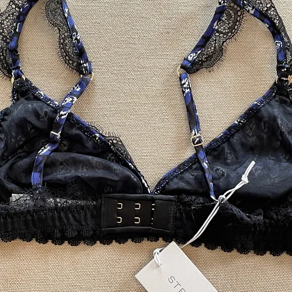 STELLA MCCARTNEY Silk &amp; Lace Bra - Bralette - Women’s Size Medium - New
