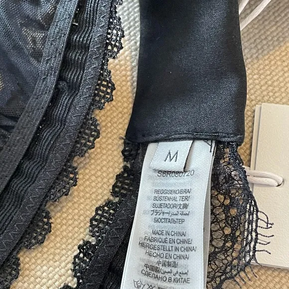 STELLA MCCARTNEY Silk &amp; Lace Bra - Bralette - Women’s Size Medium - New