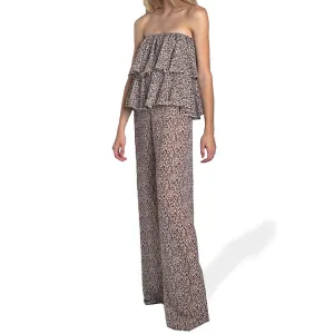 Stella Off the Shoulder Jumpsuit - Geometric Print